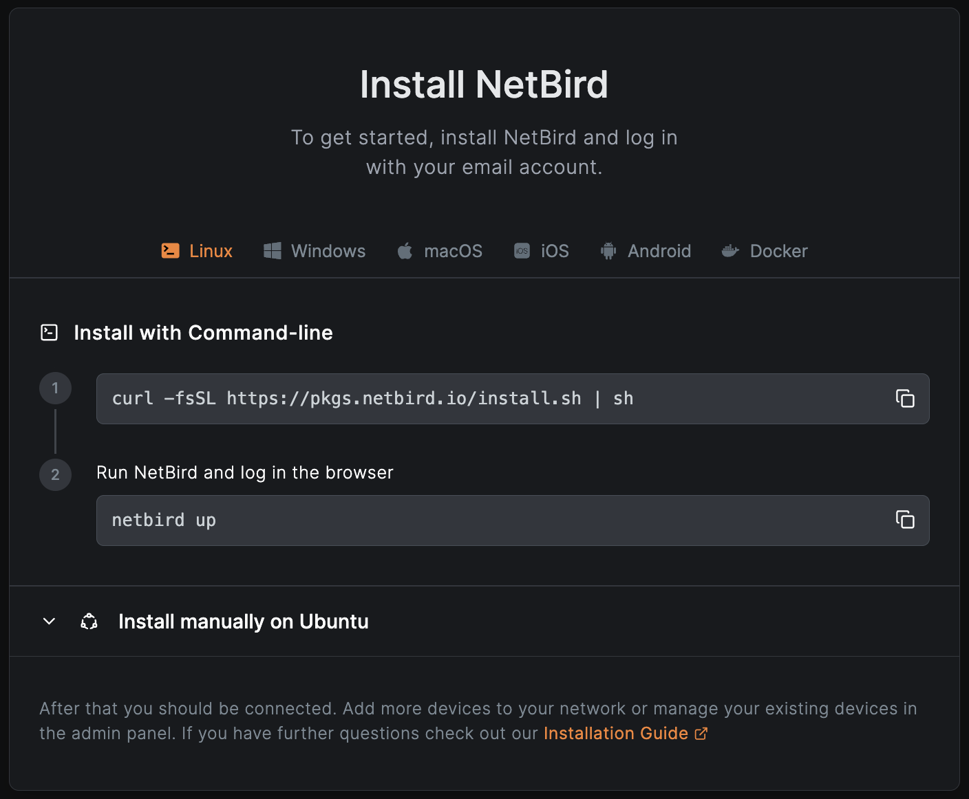 login-to-netbird