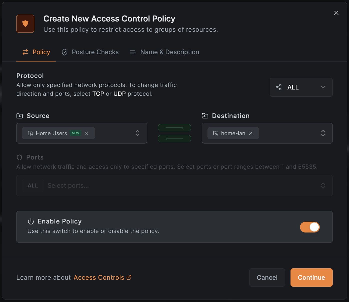 add-policy-home-lan