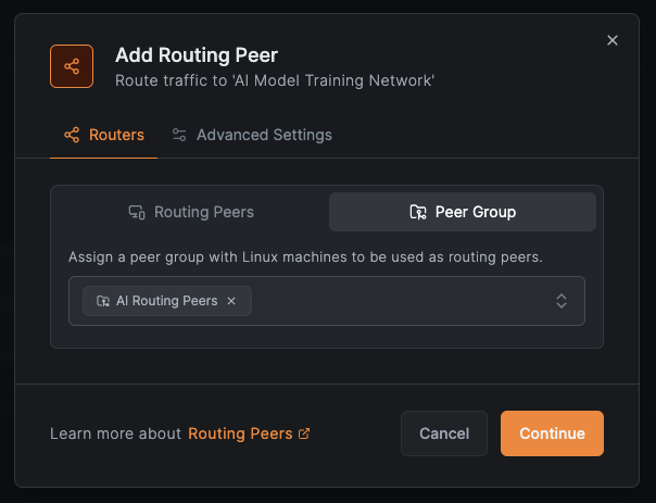 AI Routing Peers