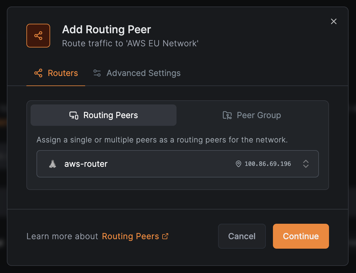 Local Routing Peers