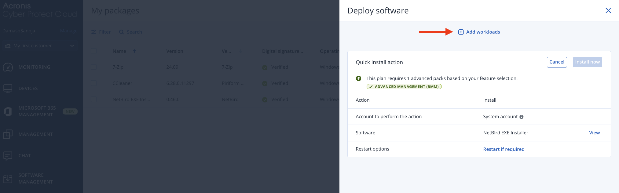 Add workloads