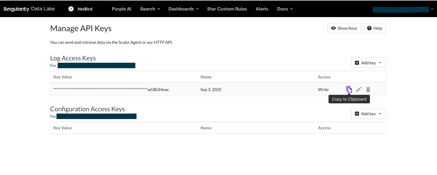 API Key Generation