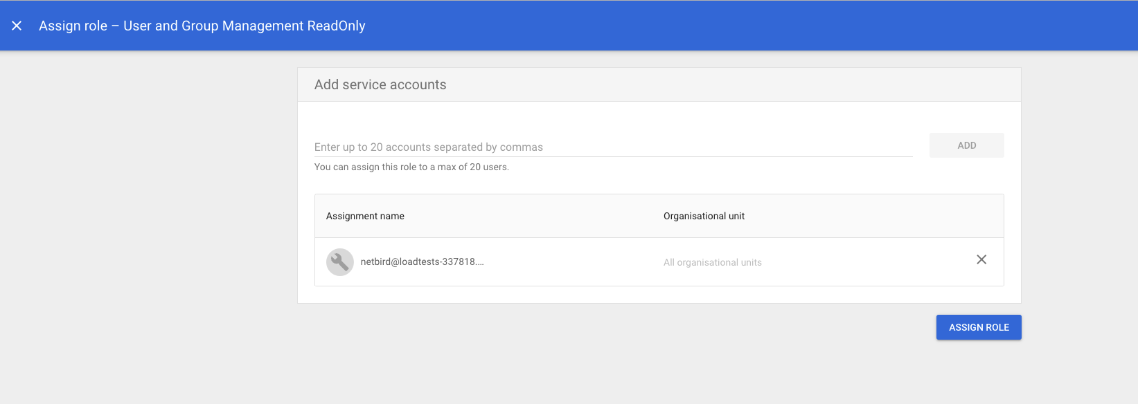 assign-service-account