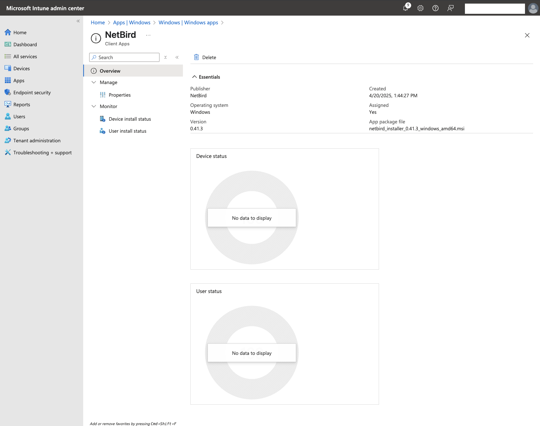 NetBird App Overview