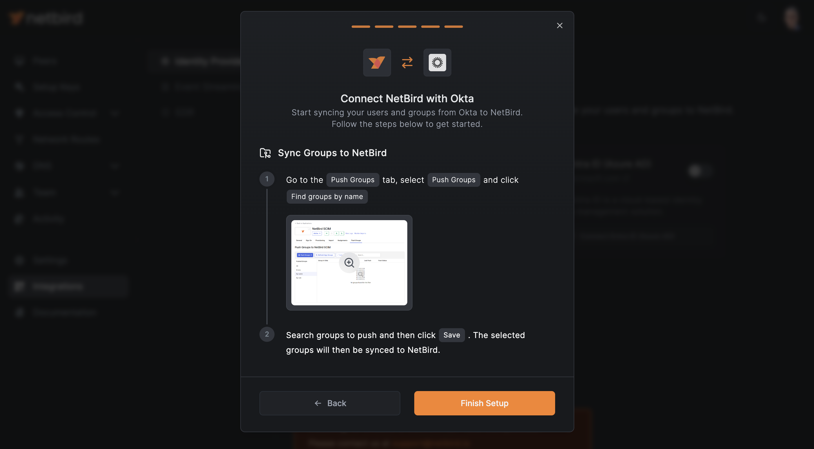 NetBird Sync Groups to NetBird