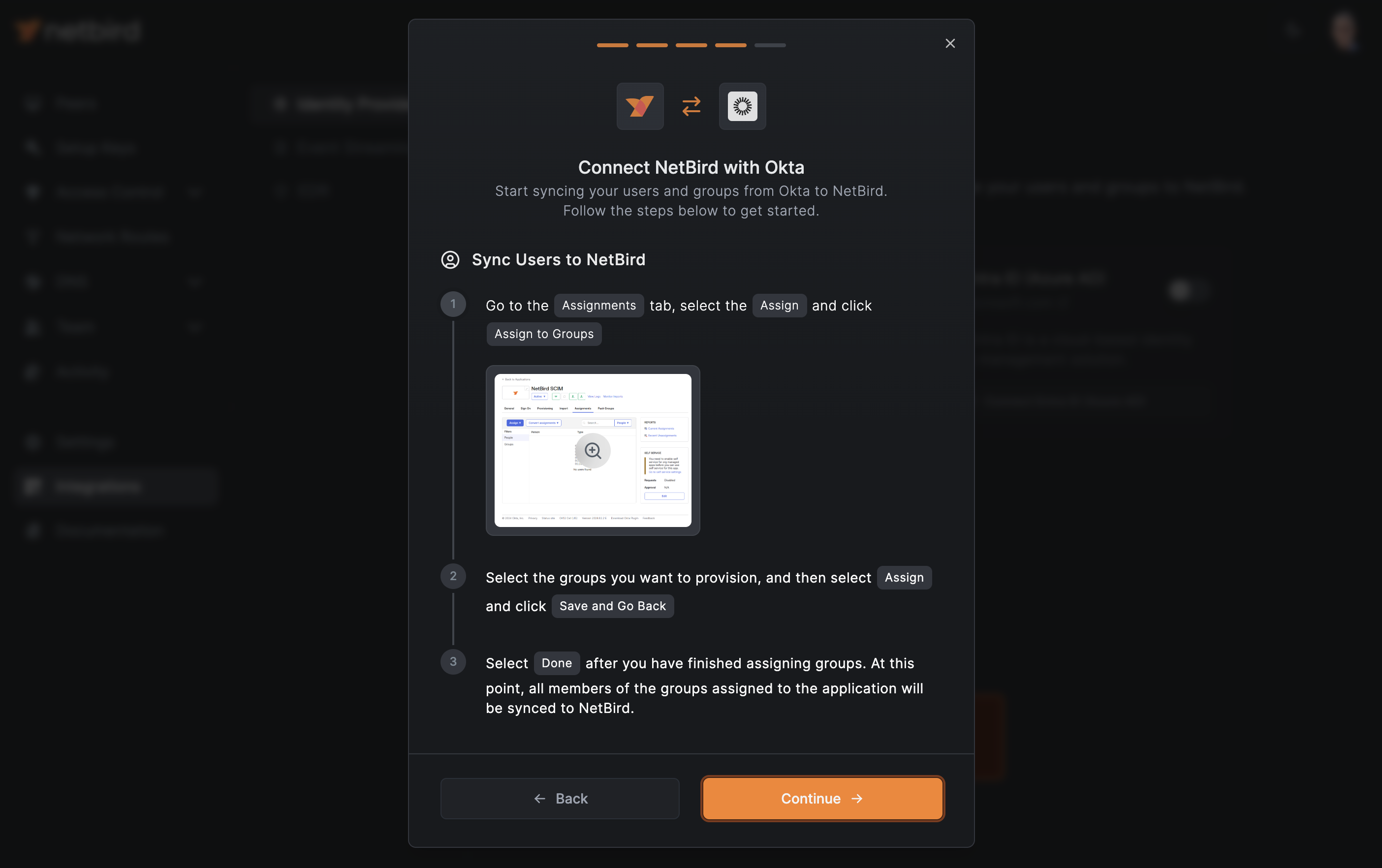 NetBird Sync Groups to NetBird