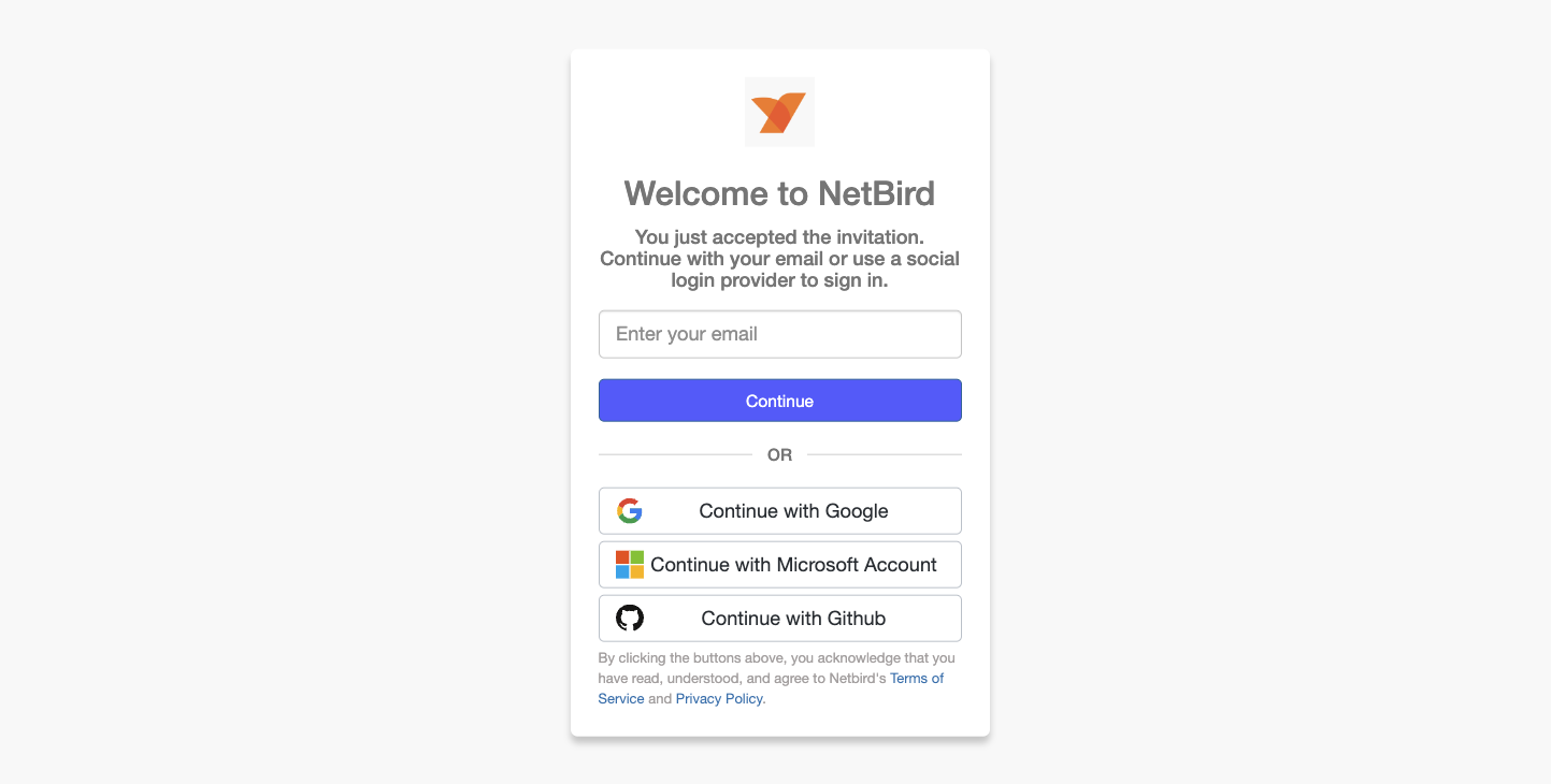 NetBird Login