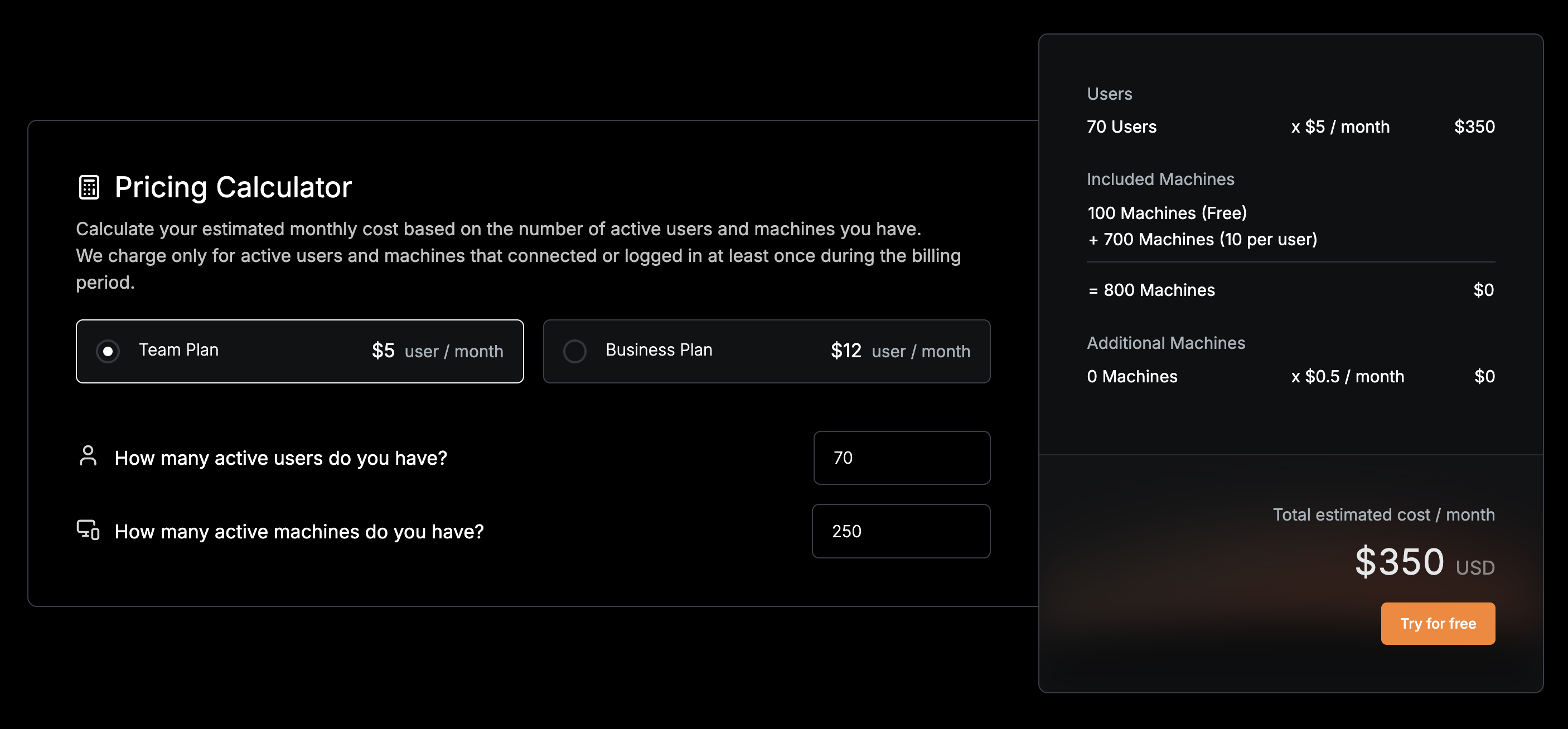 pricing-calculator