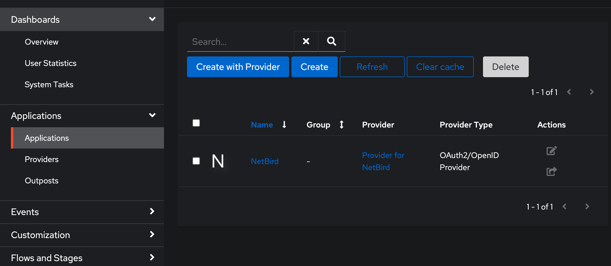 list-applications