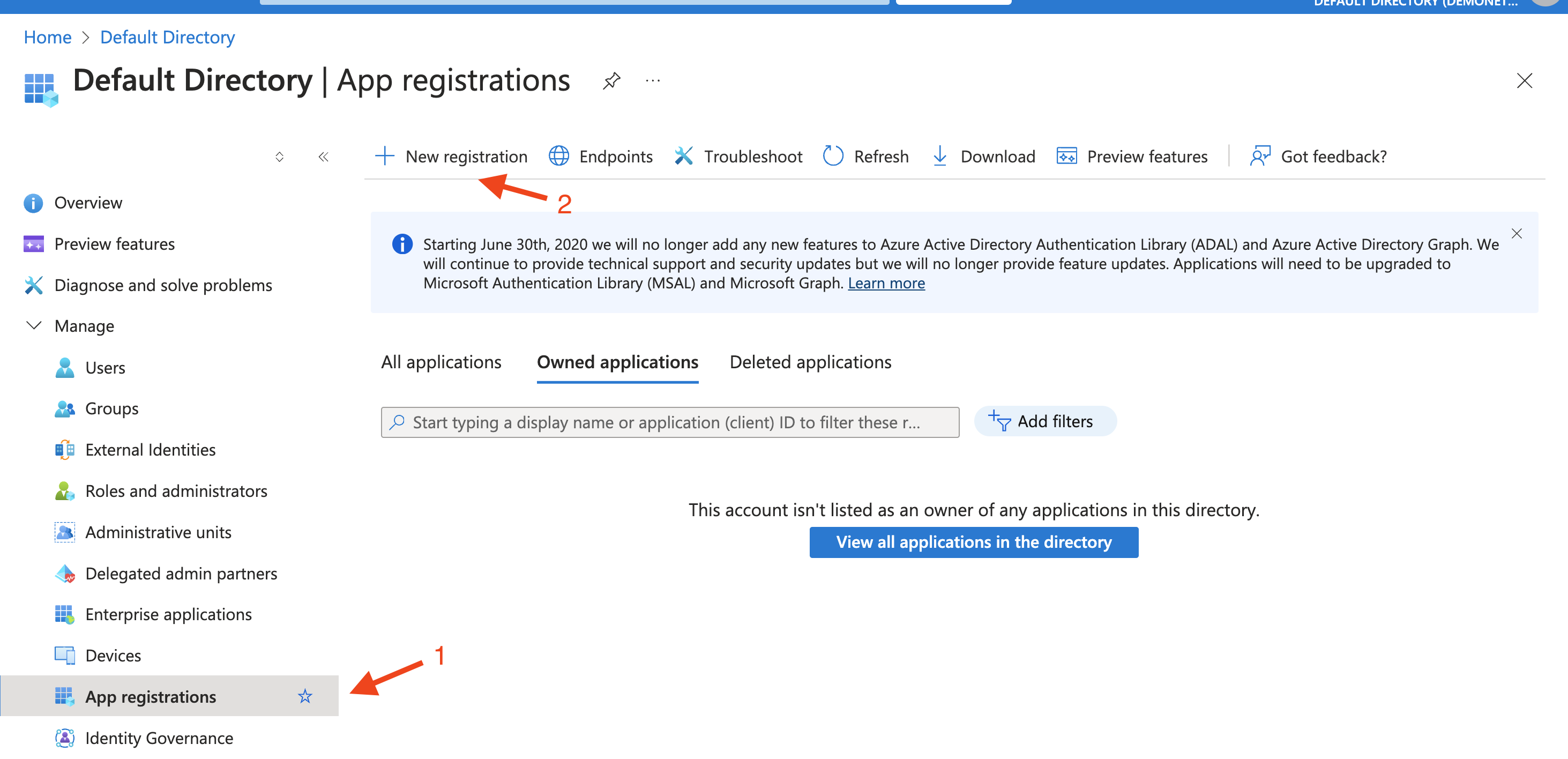 Intune App Registration