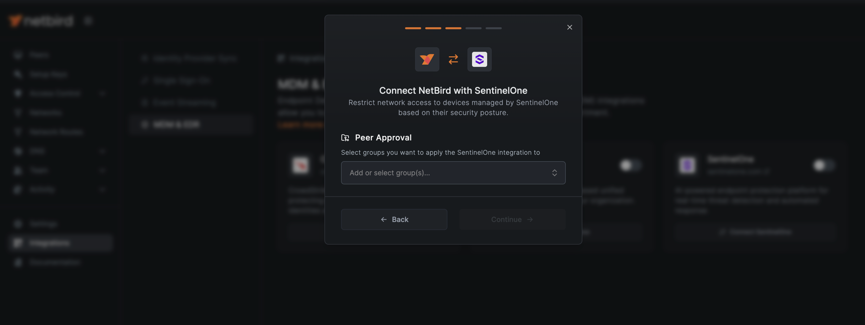 SentinelOne group configuration