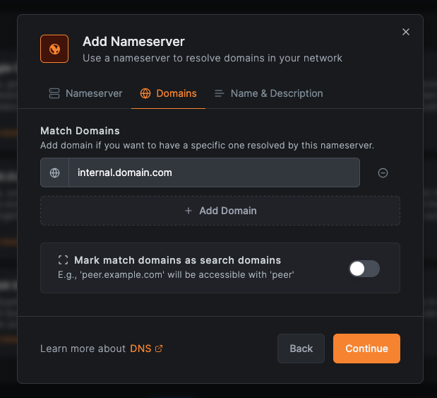 Choose nameserver provider