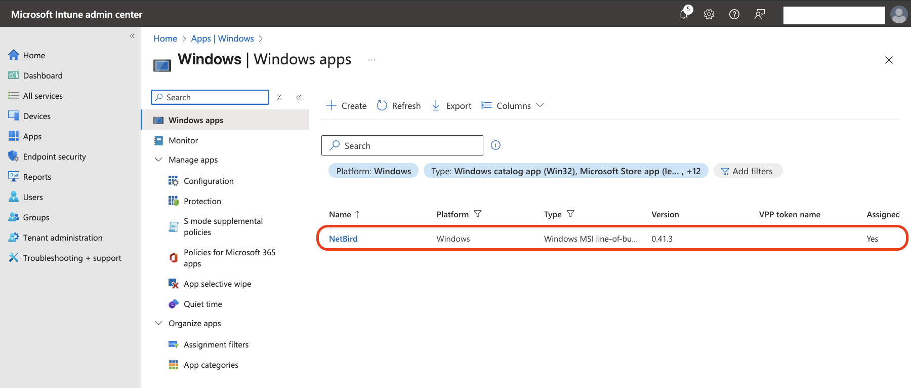 Windows App Catalog