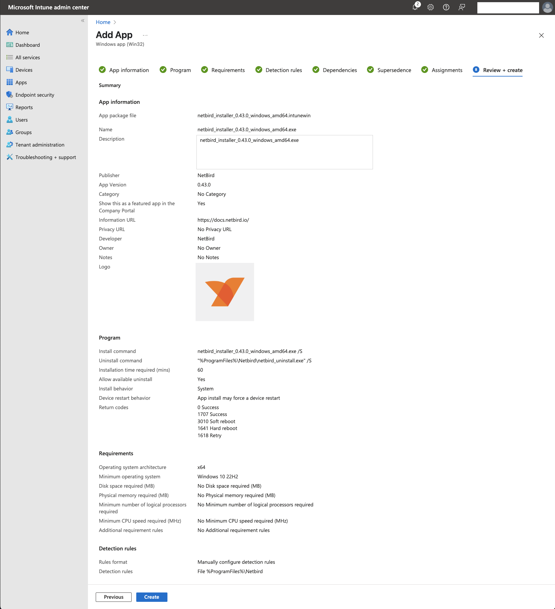 Review Configuration