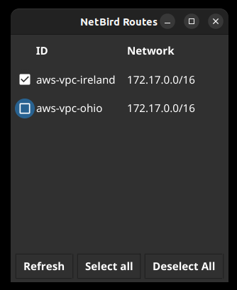 select-network-routes