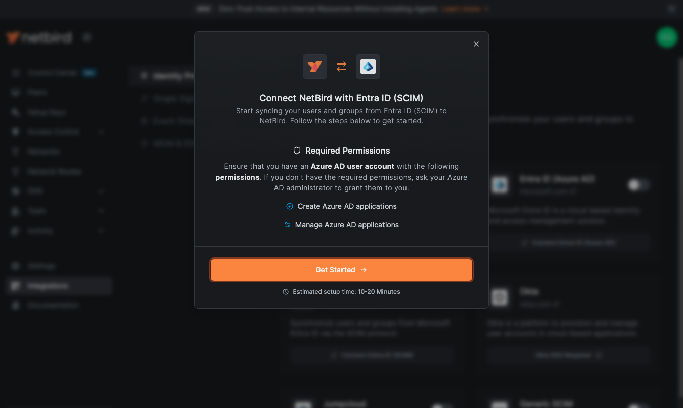 Microsoft Entra ID SCIM Getting Started Wizard