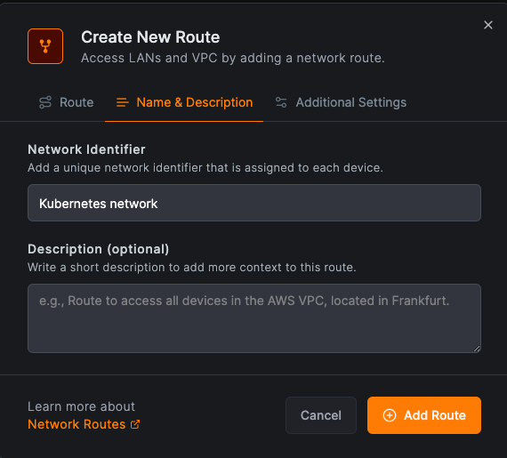 k8s-name-network-route